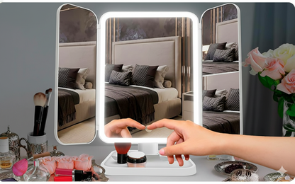 Espejo Triple Con Luces